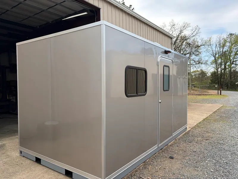 Modular restroom skid ready to ship