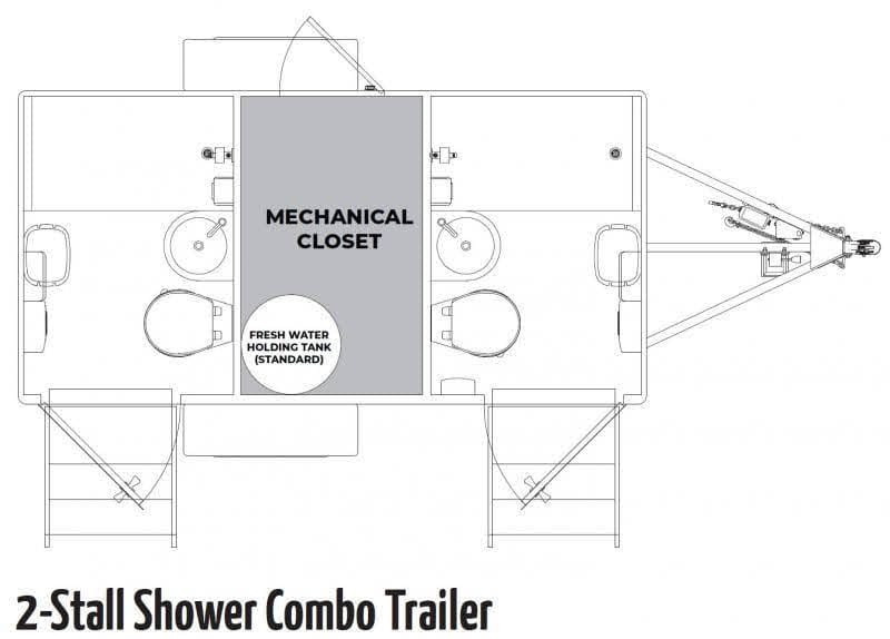 2 private room shower restroom trailer - Image 3