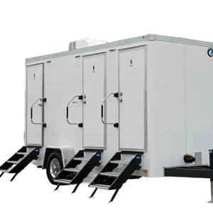 3 private room restroom trailer 16′ x 6′